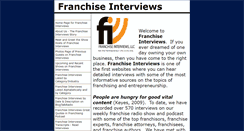 Desktop Screenshot of franchiseinterviews.com