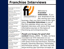 Tablet Screenshot of franchiseinterviews.com